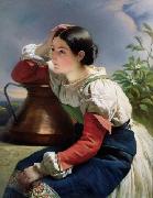 Franz Xaver Winterhalter Young Italian Girl at the Well France oil painting artist